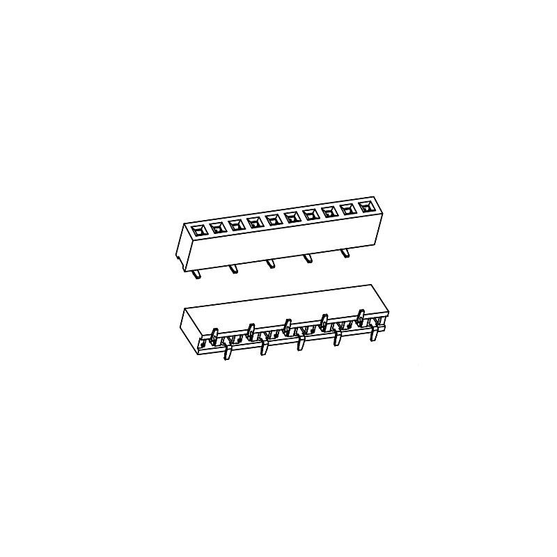 PH2.00*H4.0/4.3/4.6 Female Header Single  row SMT series